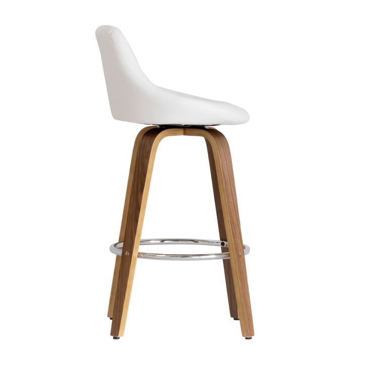 [OUTLET] Banqueta Giratória Milano Helmond Branca