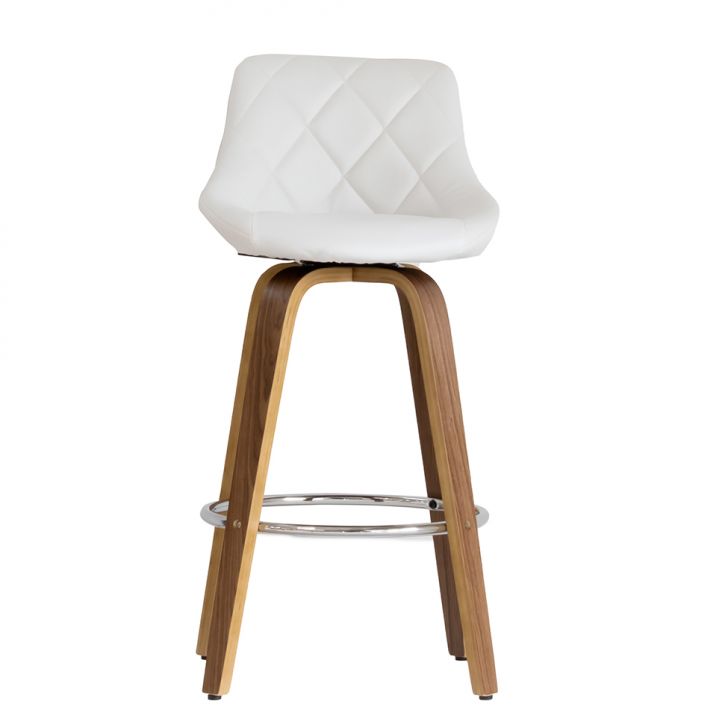 [OUTLET] Banqueta Giratória Milano Helmond Branca