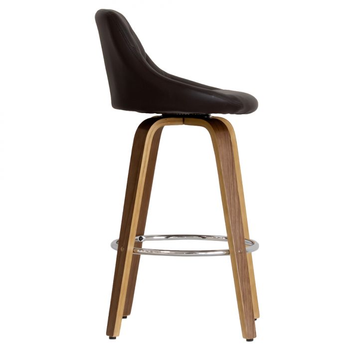 [OUTLET] Banqueta Giratória Milano Helmond Marrom