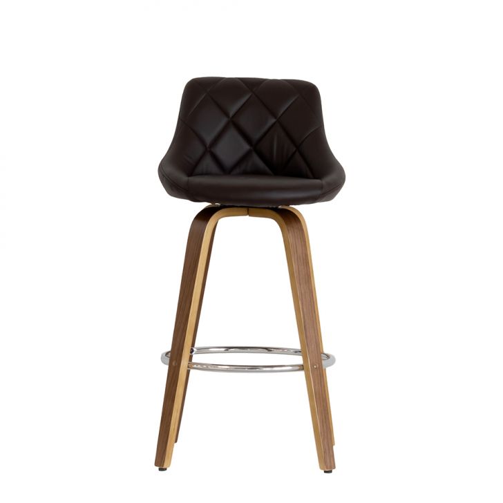 [OUTLET] Banqueta Giratória Milano Helmond Marrom