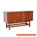 [OUTLET] Buffet Barra Madeira Maciça 3 PT Amêndoa e Branco