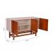 [OUTLET] Buffet Barra Madeira Maciça 3 PT Amêndoa e Branco