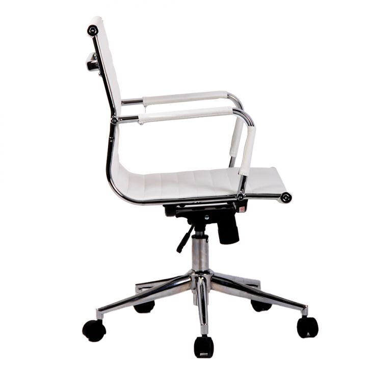 [OUTLET] Cadeira de Escritório Diretor Giratória New Best Branca