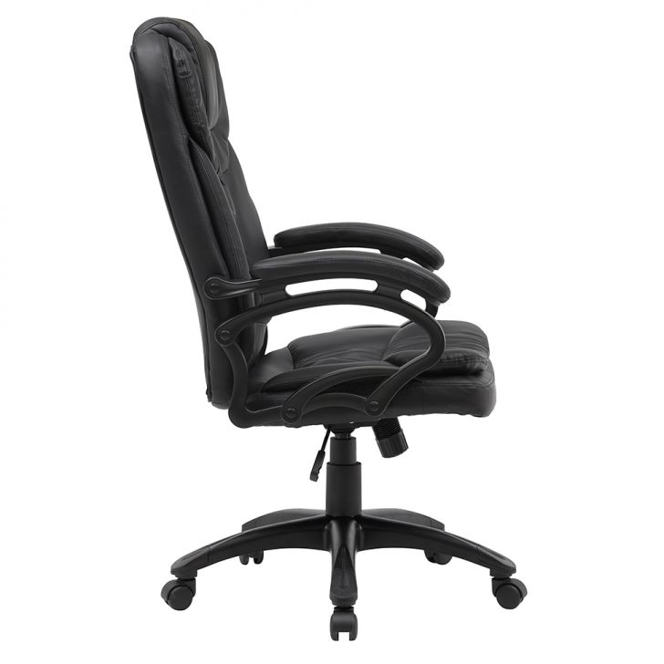 [OUTLET] Cadeira de Escritório Presidente Giratória com Relax Clark Preta