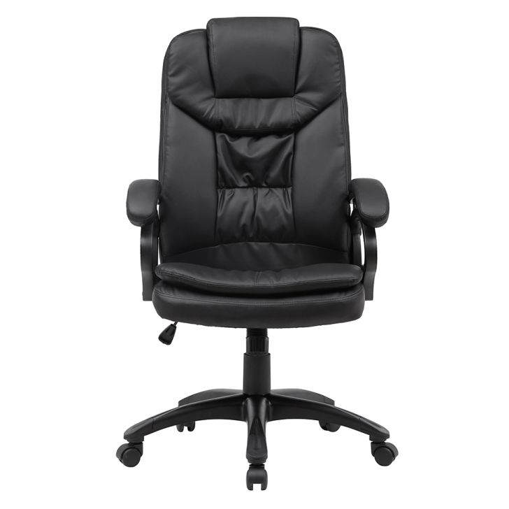 [OUTLET] Cadeira de Escritório Presidente Giratória com Relax Clark Preta