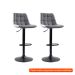 [OUTLET] Conjunto com 2 Banquetas Giratórias Kinney Cinza