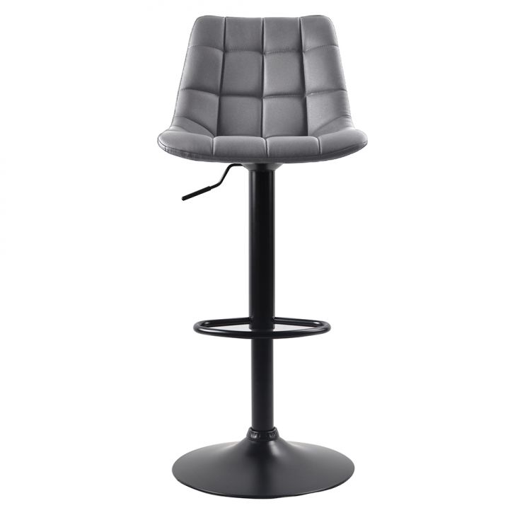 [OUTLET] Conjunto com 2 Banquetas Giratórias Kinney Cinza