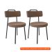 [OUTLET] Conjunto com 2 Cadeiras Bock Marrom