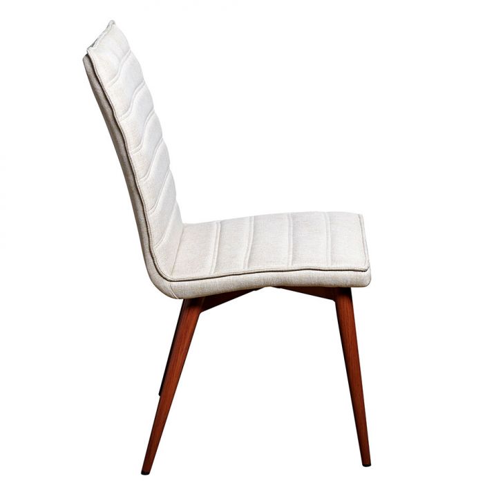 [OUTLET] Conjunto com 2 Cadeiras Chambly Bege e Cedro