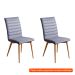 [OUTLET] Conjunto com 2 Cadeiras Chambly Cinza Escuro