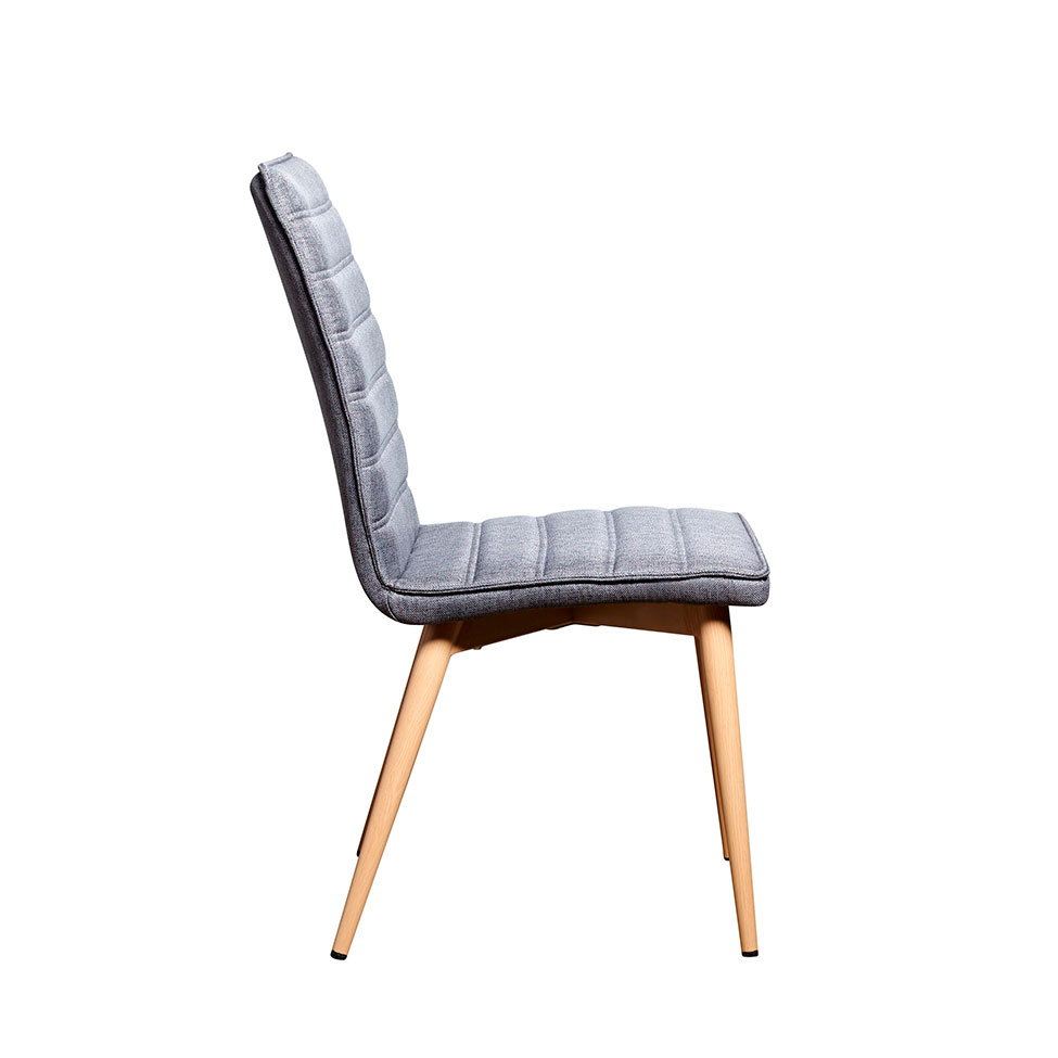 [OUTLET] Conjunto com 2 Cadeiras Chambly Cinza Escuro