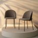 [OUTLET] Conjunto com 2 Cadeiras Margaret Bege e Café