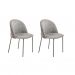 [OUTLET] Conjunto com 2 Cadeiras Margaret Cinza