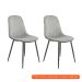 [OUTLET] Conjunto com 2 Cadeiras Sindy Cinza