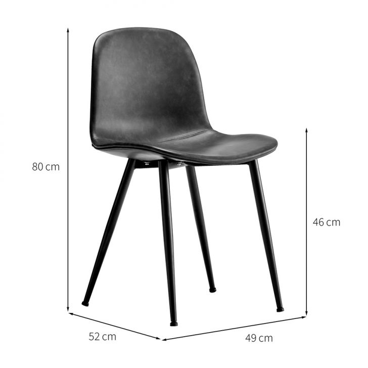 [OUTLET] Conjunto com 2 Cadeiras Thalía Cinza