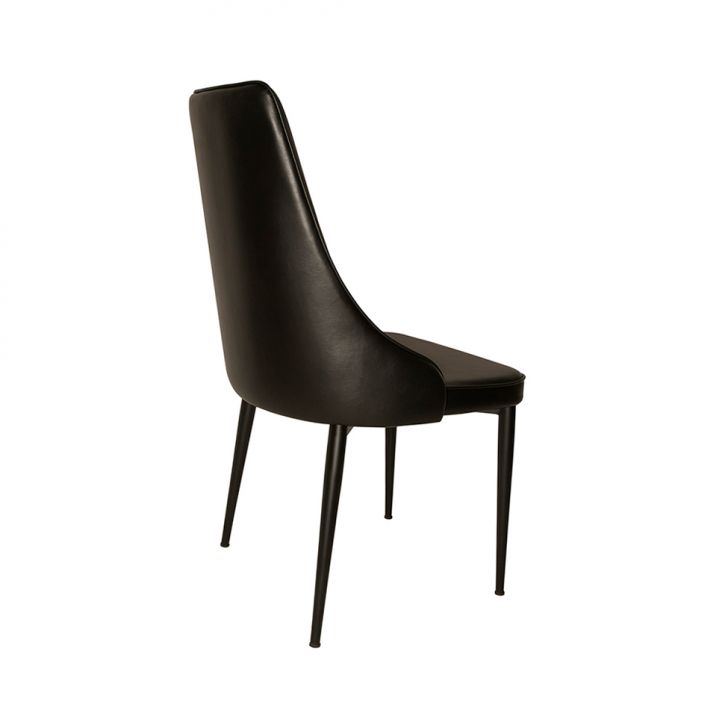 [OUTLET] Conjunto com 2 Cadeiras de Jantar Narah Corino Preto