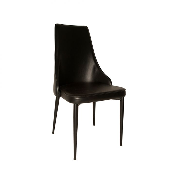 [OUTLET] Conjunto com 2 Cadeiras de Jantar Narah Corino Preto