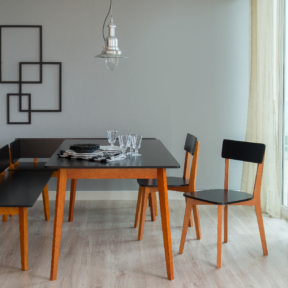 [OUTLET] Conjunto de 2 Cadeiras Tóquio Preto