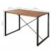 [OUTLET] Conjunto de Mesa Wooden com 1 Banco e 2 Cadeiras Preto e Amêndoa