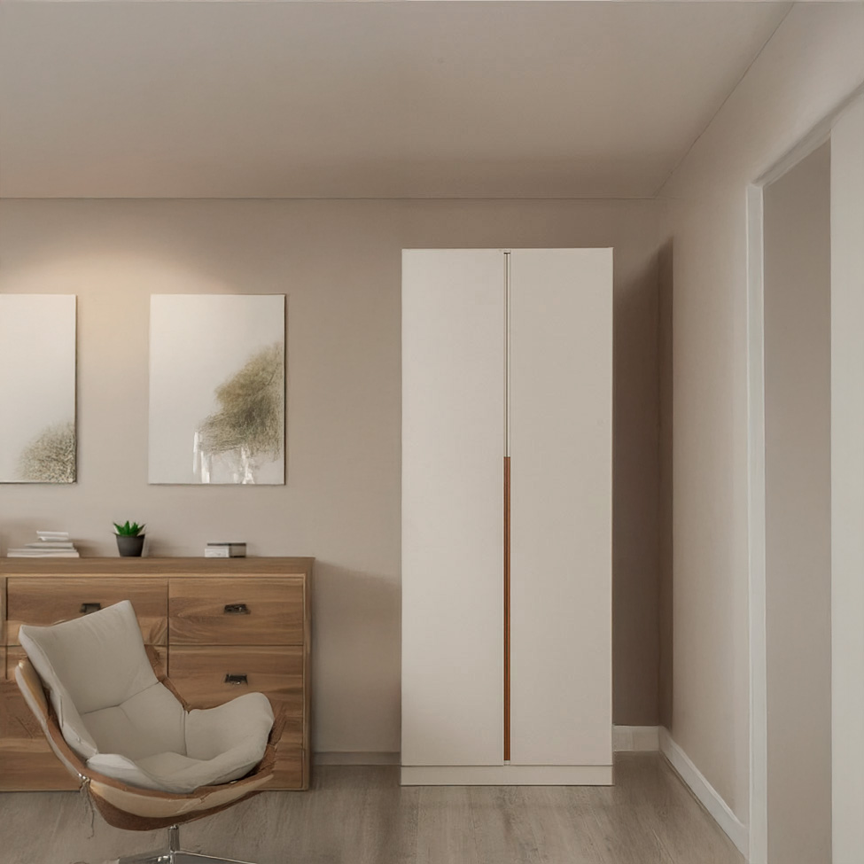 [OUTLET] Guarda-Roupa Modulado New Tuyo 6 Gavetas e 1 Cabideiro Branco 90 cm