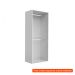 [OUTLET] Guarda-Roupa Modulado Tuyo 2 Cabideiros Branco 90 cm