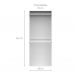 [OUTLET] Guarda-Roupa Modulado Tuyo 2 Cabideiros Branco 90 cm