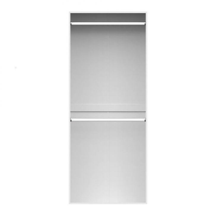 [OUTLET] Guarda-Roupa Modulado Tuyo 2 Cabideiros Branco 90 cm