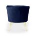 [OUTLET] Poltrona Olivia II Veludo Azul