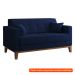 [OUTLET] Sofá 2 Lugares Narvik Linho Azul Marinho