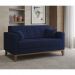 [OUTLET] Sofá 2 Lugares Narvik Linho Azul Marinho