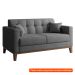 [OUTLET] Sofá 2 Lugares Narvik Linho Cinza