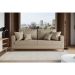 [OUTLET] Sofá 3 Lugares Beny Base de Madeira Linho Cotton Bege