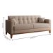 [OUTLET] Sofá 3 Lugares Narvik Linho Cru