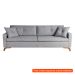 [OUTLET] Sofá 3 Lugares Viena Linho Cinza 190 cm