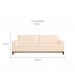 [OUTLET] Sofá 4 Lugares Holborn Linho Off White 260 cm