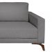 [OUTLET] Sofá 6 Lugares Henry com Chaise Esquerdo Veludo Cinza