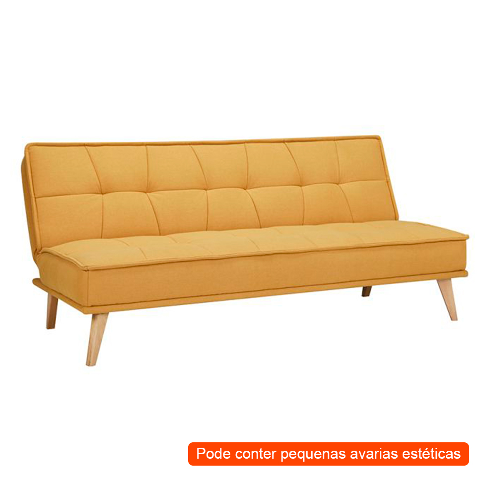 [OUTLET] Sofá-Cama 3 Lugares Casal Venice Amarelo