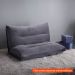 [OUTLET] Sofá Futon Solteiro Cagliari Cinza