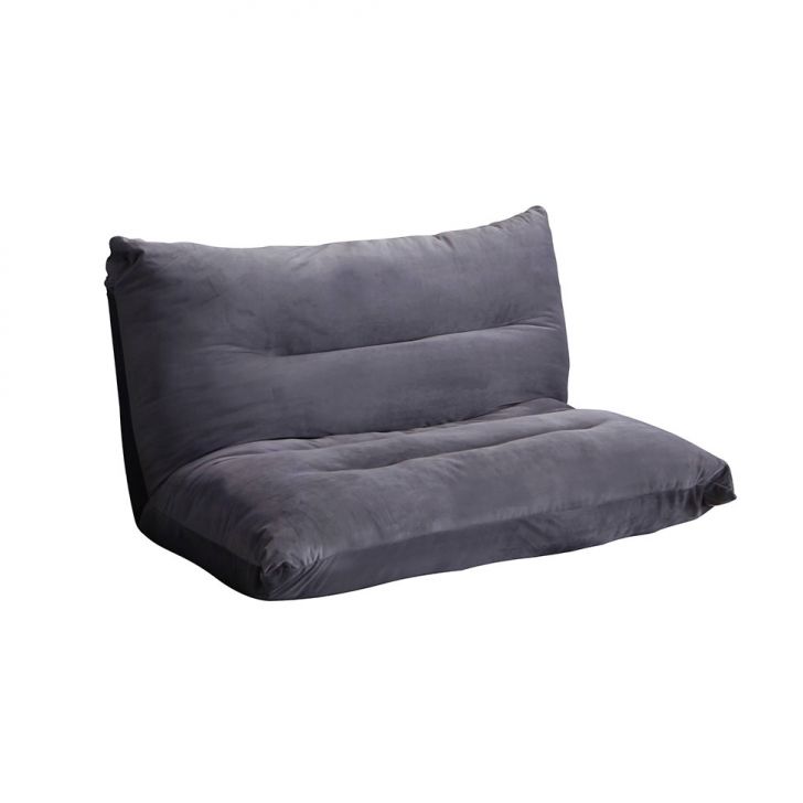[OUTLET] Sofá Futon Solteiro Cagliari Cinza