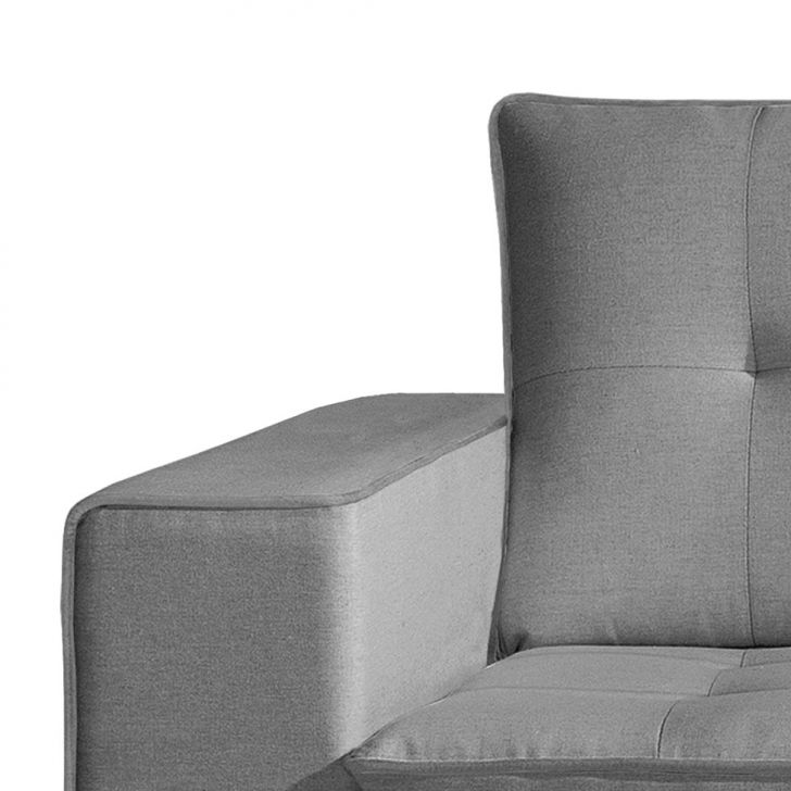 [OUTLET] Sofá Plus Tâmisa 3 Lugares Suede Cinza