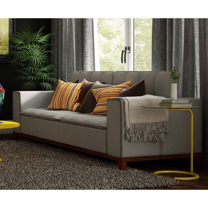 [OUTLET] Sofá Plus Tâmisa 3 Lugares Suede Cinza