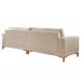 [OUTLET] Sofá Plus Volga 4 Lugares Linho Bege 280 cm