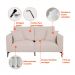 [OUTLET] Sofá Unne 2 Lugares com Molas Ensacadas Bouclê Bege 170 cm