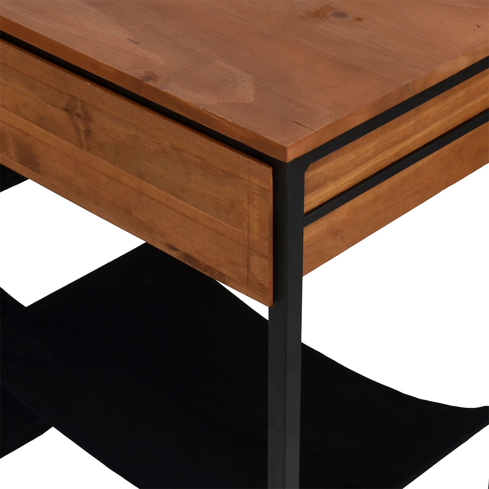 Aparador Bourbon para Pet Amêndoa Rustico e Preto