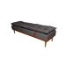 Banco 2 Lugares Drop Cinza e Imbuia 140 cm