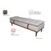 Banco 2 Lugares Drop Off White e Avelã 140 cm