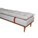 Banco 2 Lugares Drop Off White e Avelã 140 cm