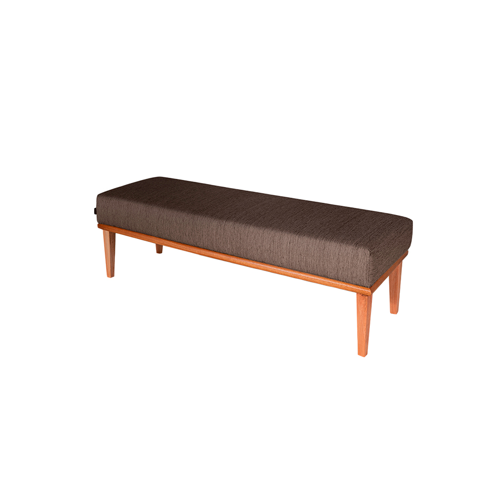 Banco 2 Lugares Grazi Marrom e Castanho 140 cm