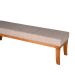 Banco 2 Lugares Lucia Bege e Castanho 140 cm
