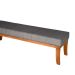 Banco 2 Lugares Lucia Cinza e Castanho 100 cm